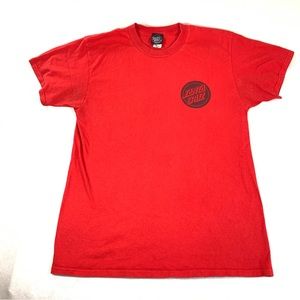 Santa Cruz skateboard men medium shirt red